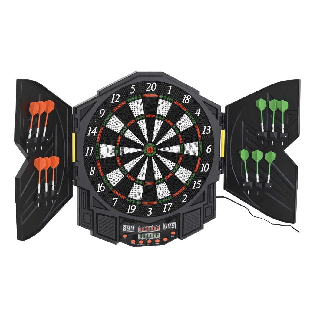 Dartboard Elettronico con Voce LED e 12 Freccette ¨C zephmum ¨C 27 Giochi 216 Varianti per 8 Giocatori