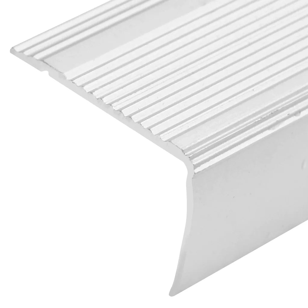 Profili a L per Gradini 15 pz in Alluminio 100 cm Argento CFW6072307