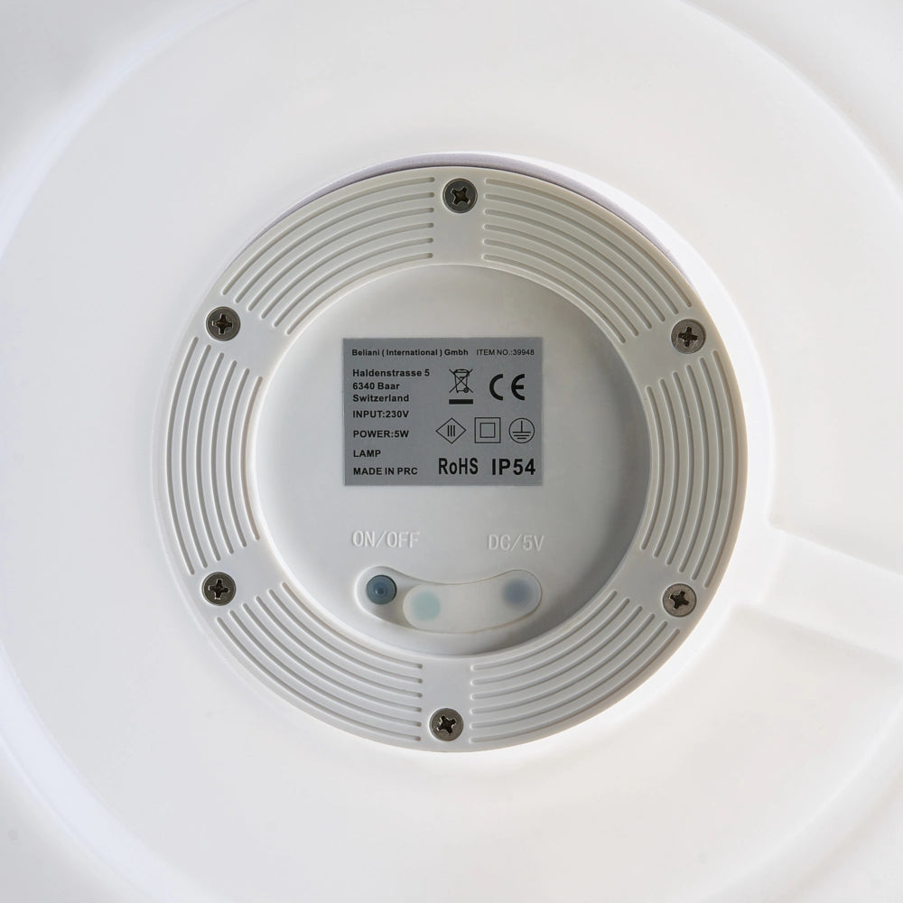 Lampada da terra decorativa a LED per esterni Design RGB Illuminazione Look moderno Materiale sintetico IP54 Bianco