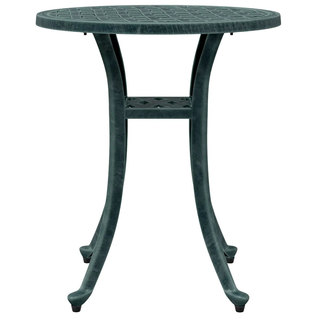 Tavolo da Giardino Verde Ø48x53 cm in Alluminio Pressofuso 4002826