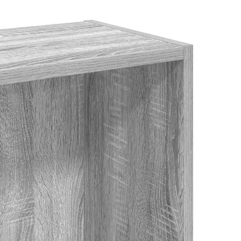Libreria Grigio Sonoma 80x24x76 cm in Legno Multistrato 857831