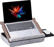 Laptop lade in legno di noce con design ergonomico - lavorare comodamente - regolabile in altezza - luce per il mouse - walnoot.
