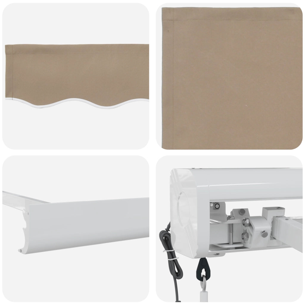 Tenda Retrattile Automatica Beige 350x250 cm