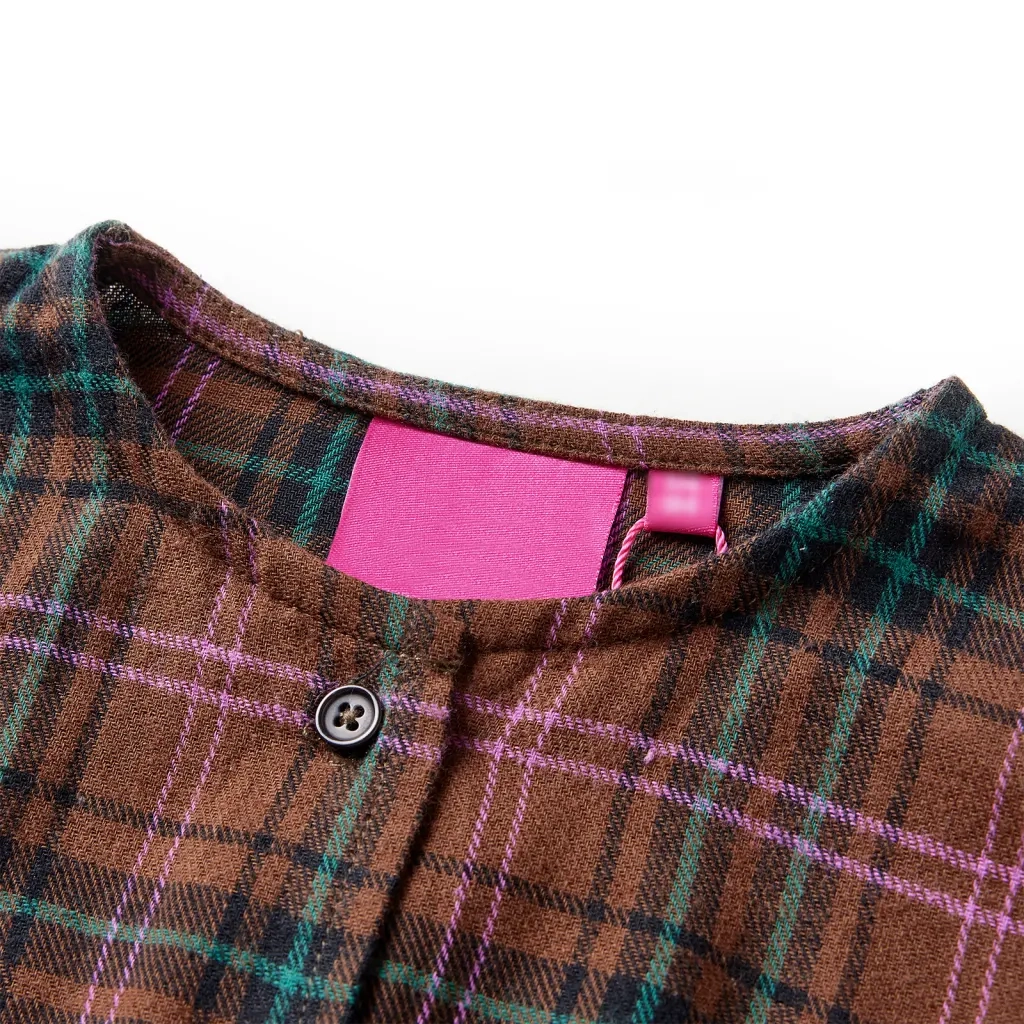 Abito da Bambina a Maniche Lunghe Cognac 140 14453