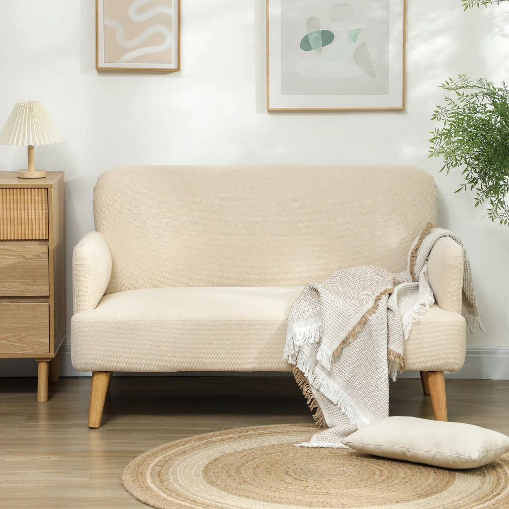 Divanetto 2 posti ¨C Minimal ¨C crema 130x74x79 cm