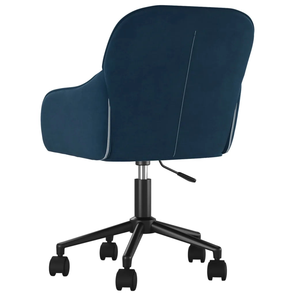 Sedie da Pranzo Girevoli 2 pz Blu in Velluto 3103420