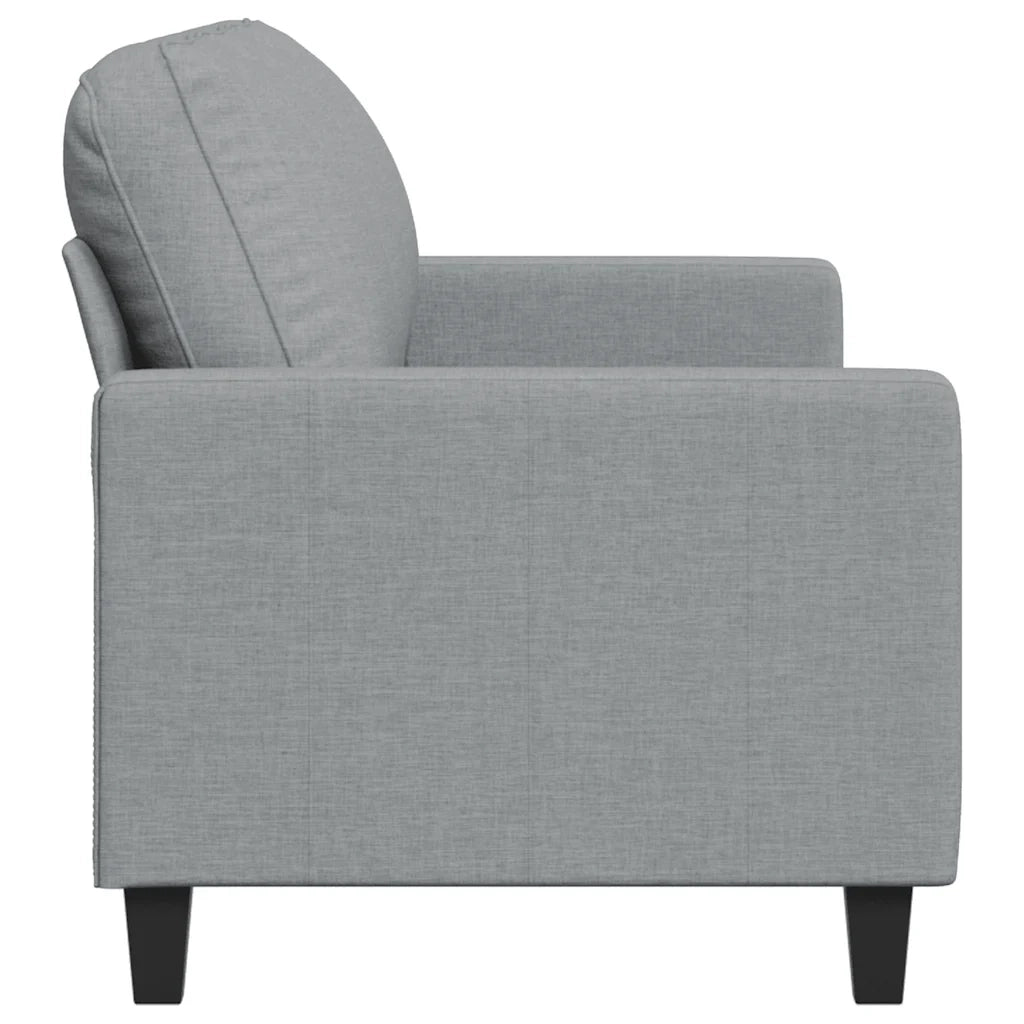Divano a 3 Posti Grigio Chiaro 180 cm in Tessuto 359171