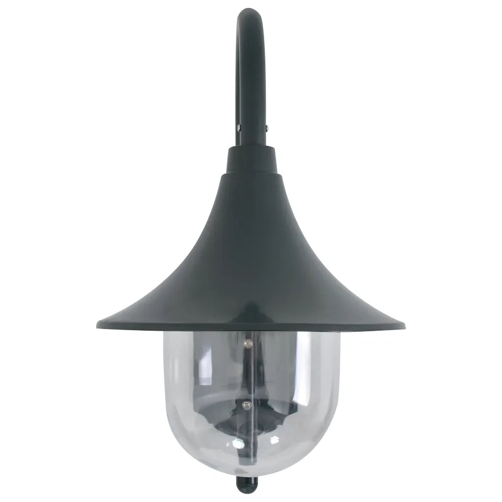 Lampada da Parete da Giardino E27 42 cm Alluminio Verde Scuro CFW5070636
