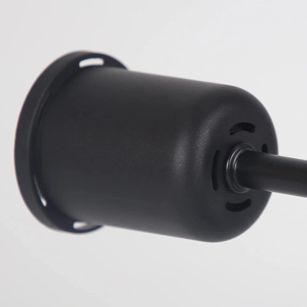ZMH Lampada da soffitto 6 luci E27 stile industriale retrò nero metallo rustico per camera da letto ristorante