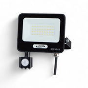 Faro LED da Esterno 30W con Sensore di Movimento PIR IP65 Luce Fredda 6500K Proiettore LED 2750 Lumen Fascio 120° per Giardino Cortile Garage