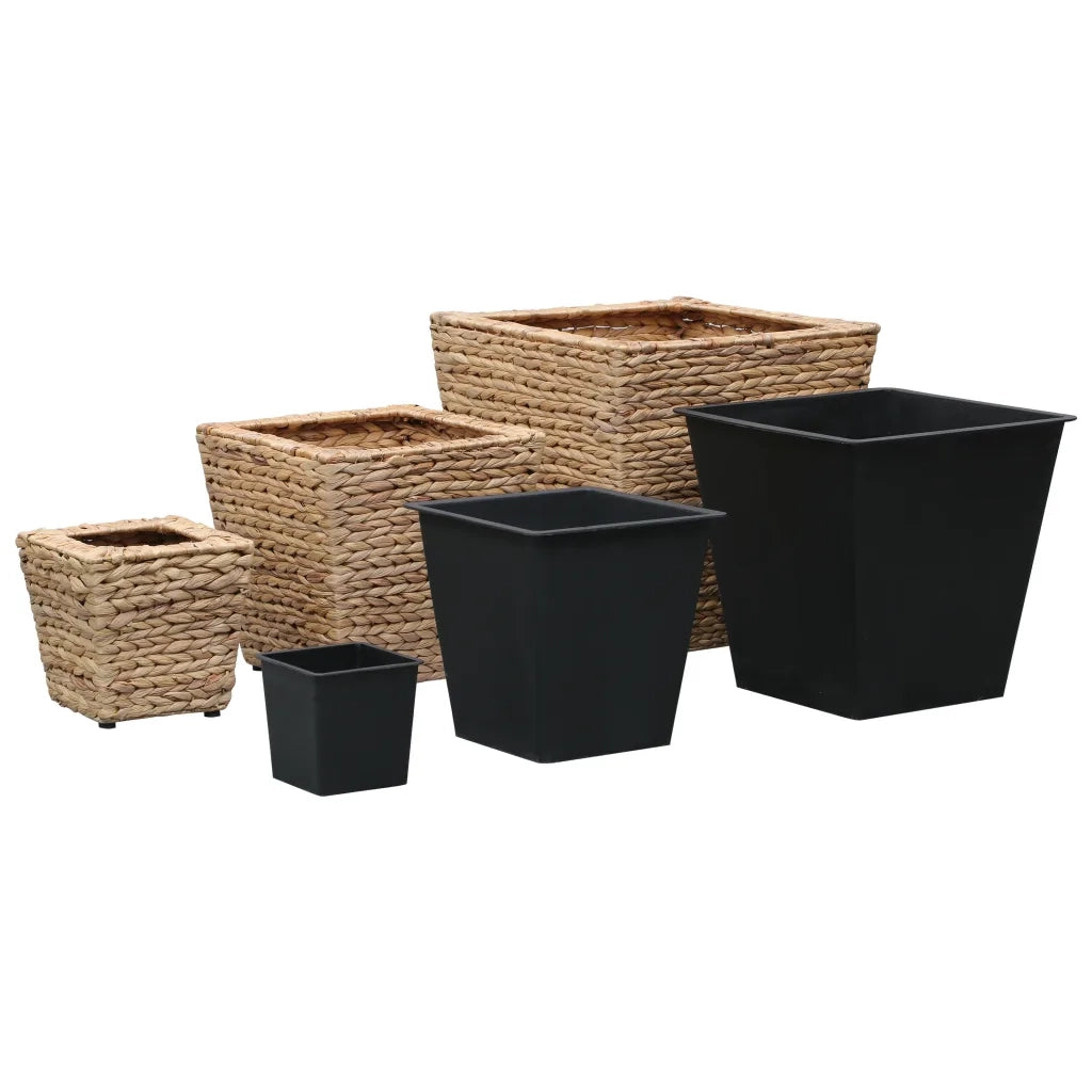 Letti Rialzati 3 pz in Giacinto Intrecciato 45571