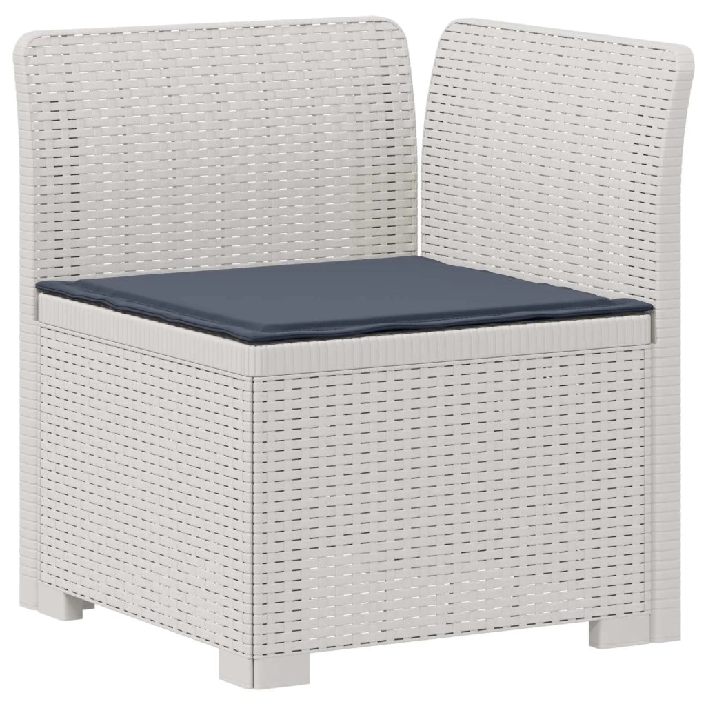 Divano da Giardino a 2 Posti con Cuscini Aspetto Rattan PP 8011935
