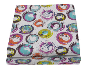 Telo Arredo Copritutto 170x260 cm Copridivano in Microfibra Cerchi Astratti