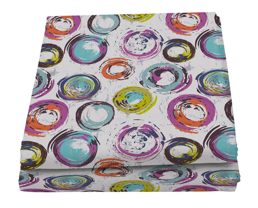 Telo Arredo Copritutto 170x260 cm Copridivano in Microfibra Cerchi Astratti