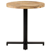 Tavolino da Bistrot Rotondo Ø70x75 cm in Legno di Mango Grezzo 320267