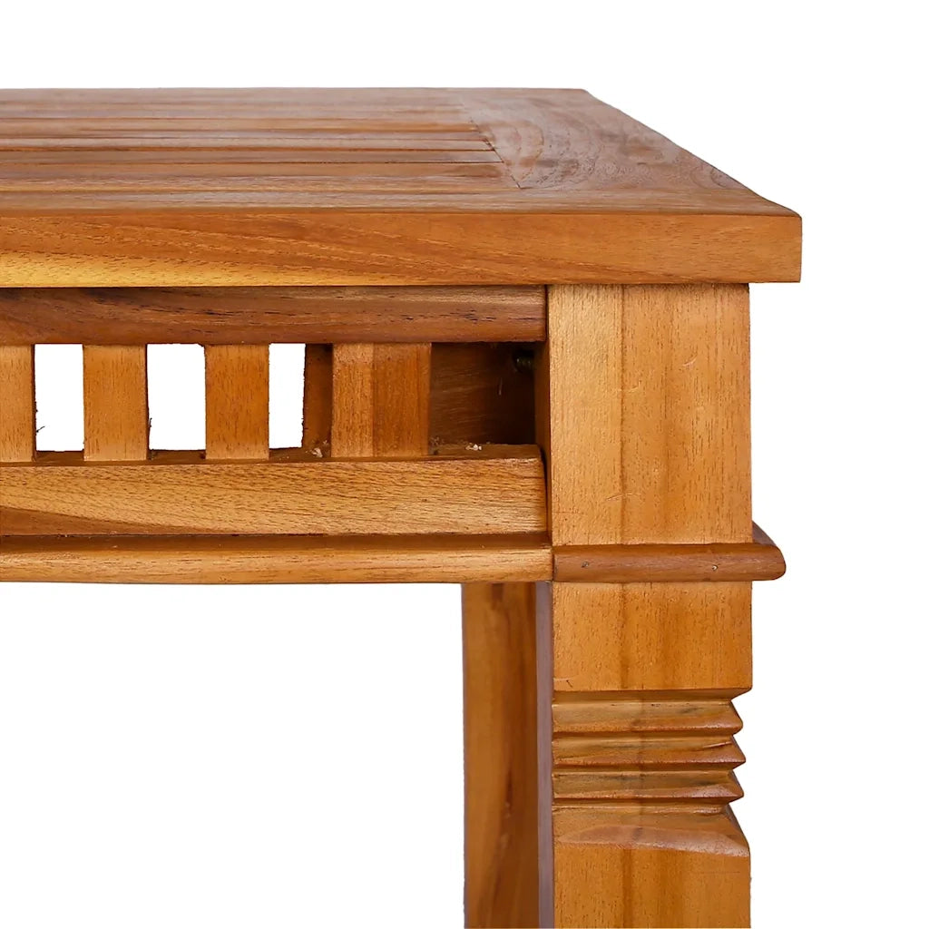 Tavolo da Pranzo per Giardino | Tavolino da esterno 120x65x80 cm in Massello di Teak