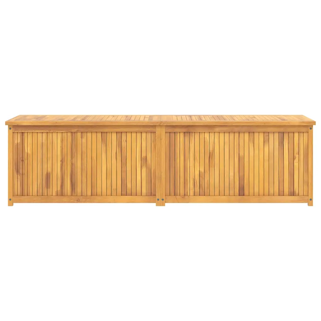 Cassa da Giardino 200x50x55 cm in Legno Massello di Teak 318735