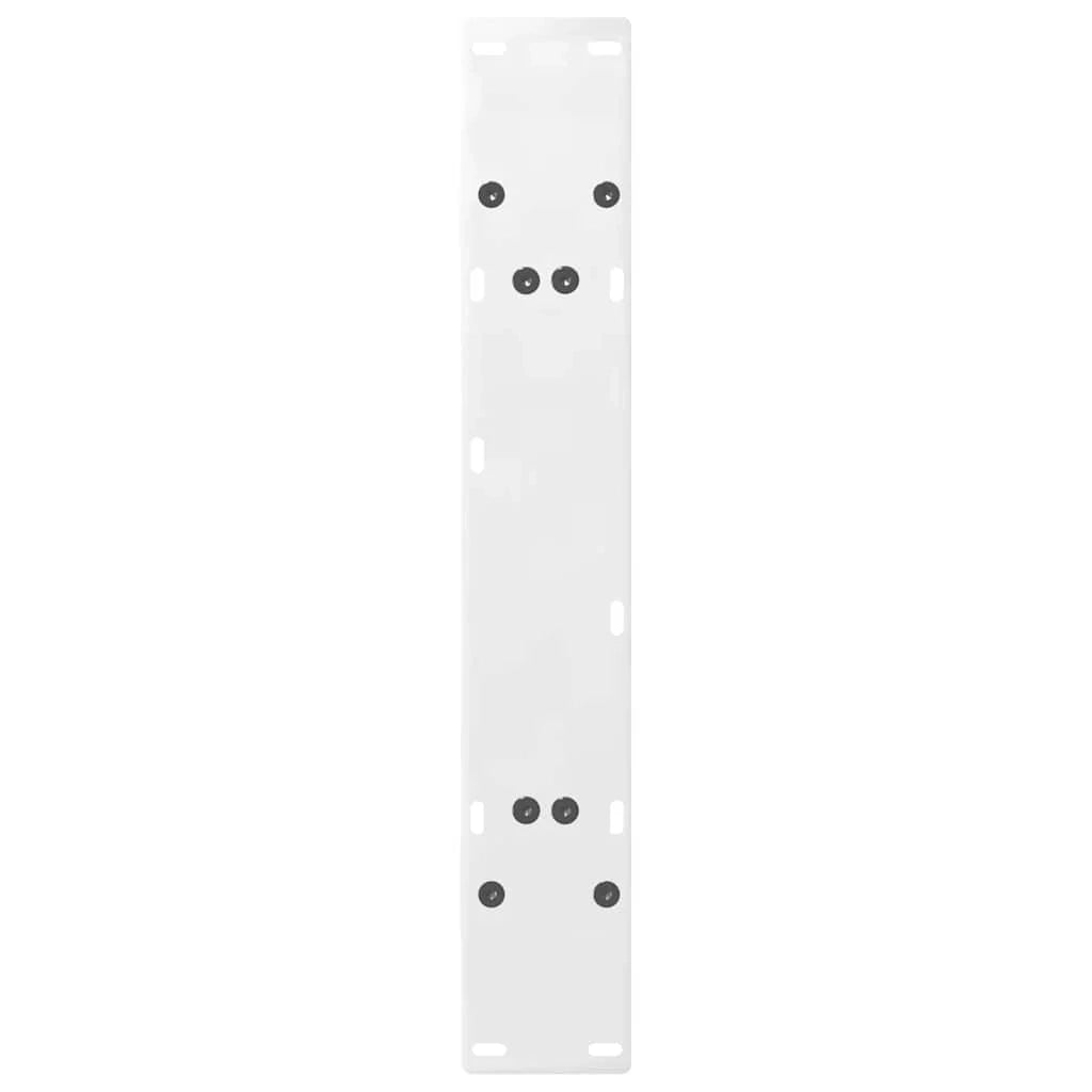 Set di 2 gambe regolabili per tavolo da pranzo a forma di A 80 x 72-73 cm acciaio bianco 02_0057133