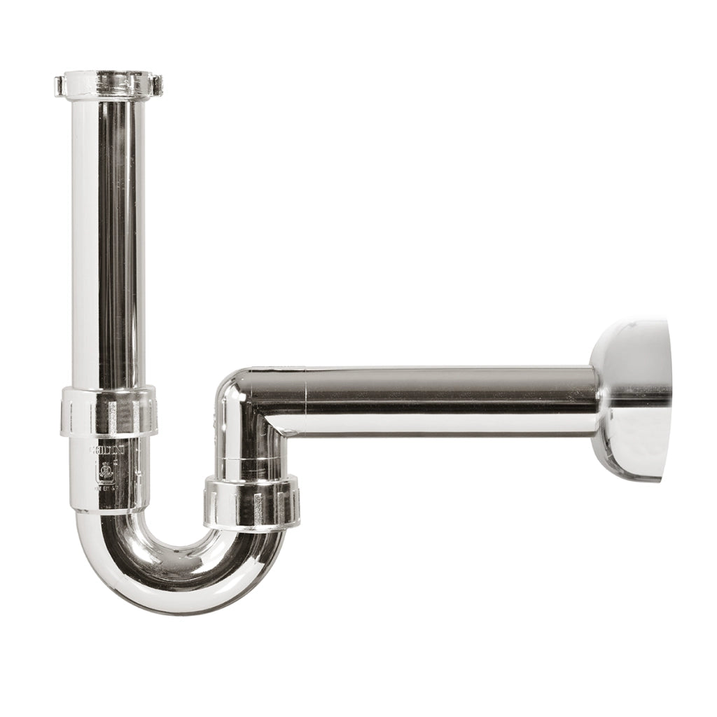 SIFONE PER LAVABO ABS METALLIZZATO- 11/4 - 1 - D. 40 mm- GHIDI- pezzi 1