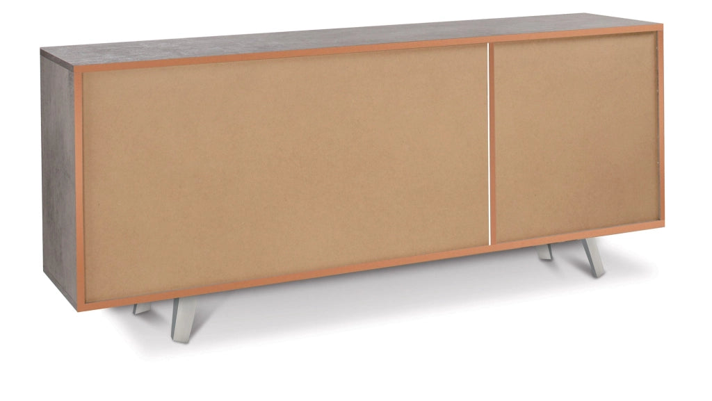 Mobile 3 Ante 177x74x41 cm Cemento/Marmo Calacatta