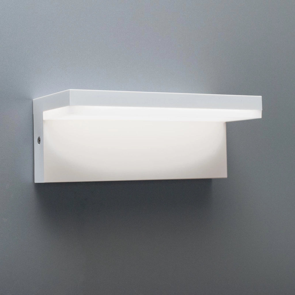 Applique parete LED 10W interruttore CCT da 2700K a 6500K lampada impermeabile esterni luce giardino balcone terrazza IP54 230V BIANCO