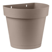 VASO GERLA in plastica CLEO VARI COLORI vaso a muro diam. 25 cm per esterno VECA Color: AVANA