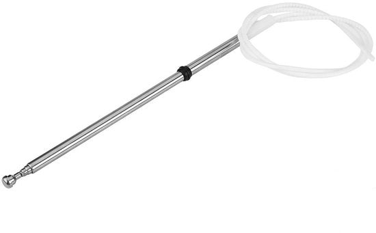 Altezza di Antenna Automatica in Acciaio Inossidabile - AM/FM - Lunghezza 27,5cm - Lunghezza del Cavo 112cm - Per la Serie Cygnus 100 - Antenna Radio