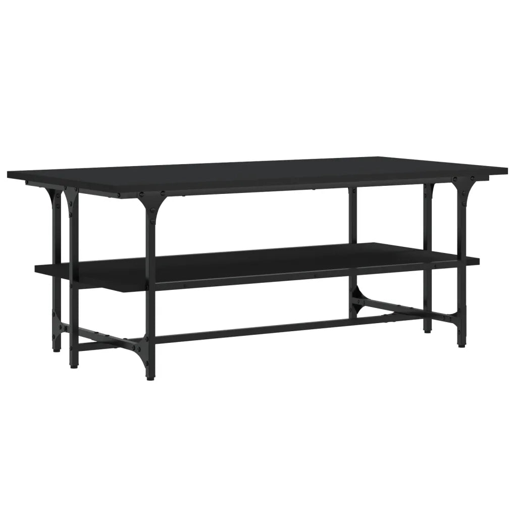 Tavolino salotto | Tavolino da caff¨¨ | Tavolino da Soggiorno Nero 100x50x40cm Legno Multistrato