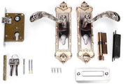 Chiusura Porta Retro - Antisfondamento - Cerniera di Sicurezza - Acciaio Manganese - Leggero - Installazione Facile - Kit di Chiusura Porta