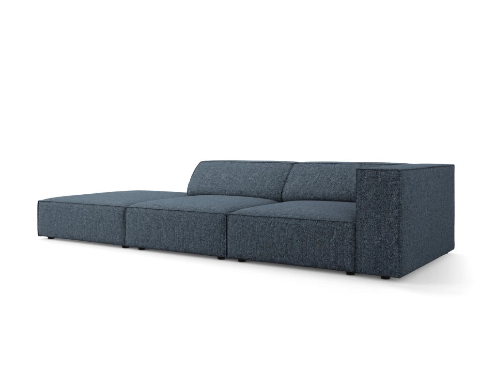 Cosmopolitan Design - Divano sinistro "Arendal" 4 posti in ciniglia blu reale 