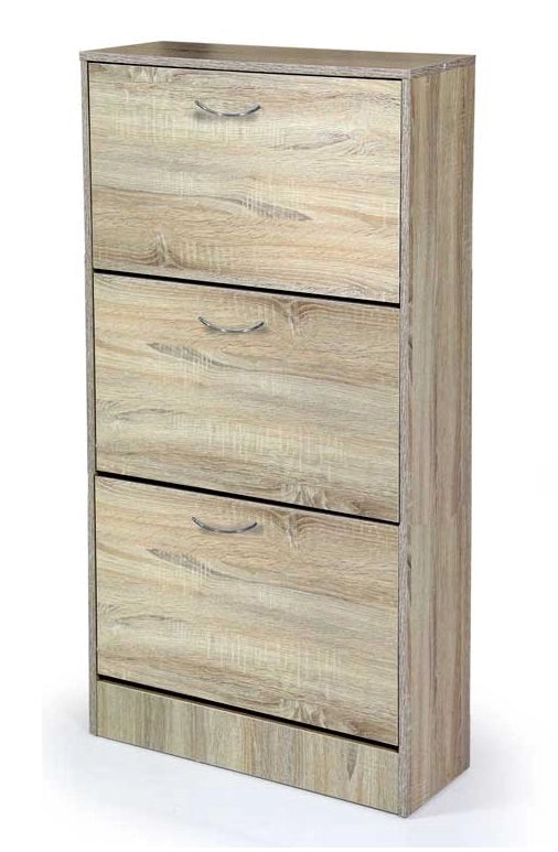 GAIA SCARPIERA 3 ANTE A RIBALTA IN LEGNO 63 X 24 X 120 CM COLORE ROVERE