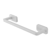 Portasciugamani a muro 35 cm in acciaio inox bianco con doppio fissaggio