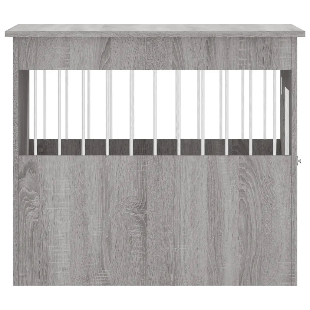 Gabbia Cani da Arredamento Grigio Sonoma 55x80x68cm Multistrato 838328