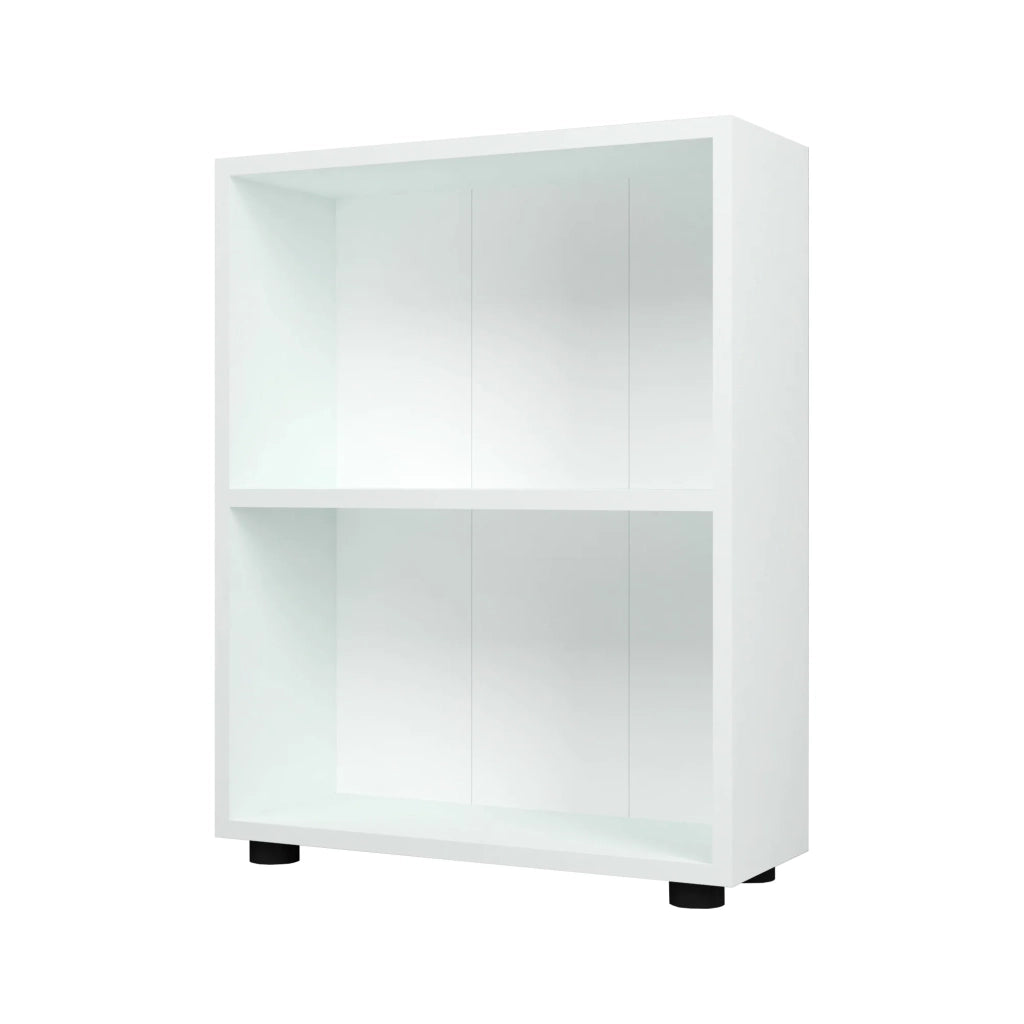 Libreria di design per soggiorno stile originale 2 ripiani 72 x 55 x 20 cm bianco 03_0006508