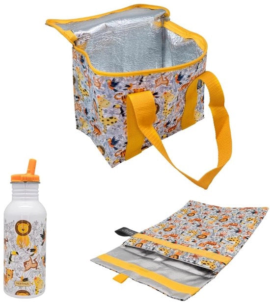 Set di Picnic con Isolamento Termico + Borsa per Acqua Leggera + Borsa per Snack