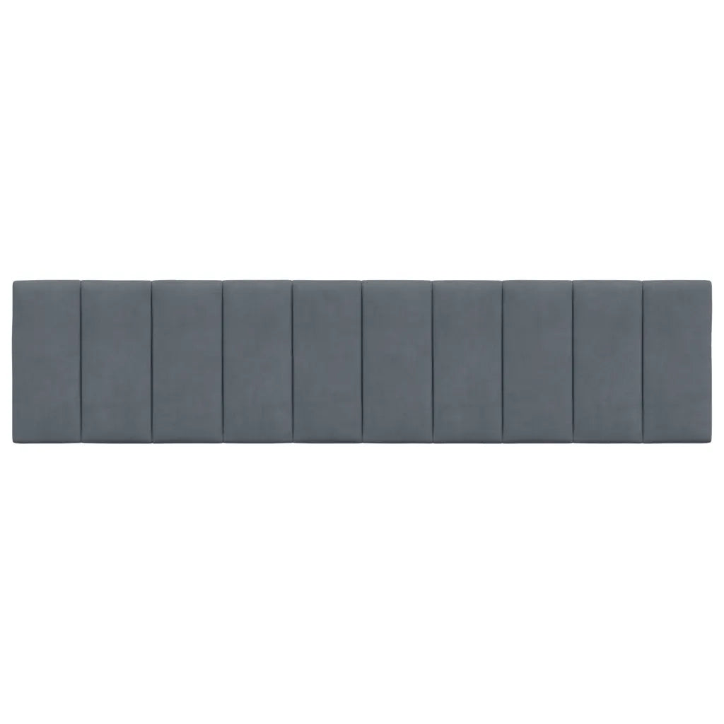 Cuscino Testiera Hanko Grigio Scuro 193 cm in Velluto 374699
