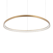 Sospensione Moderna Gemini Ottone Led 80W 3000K Luce Calda