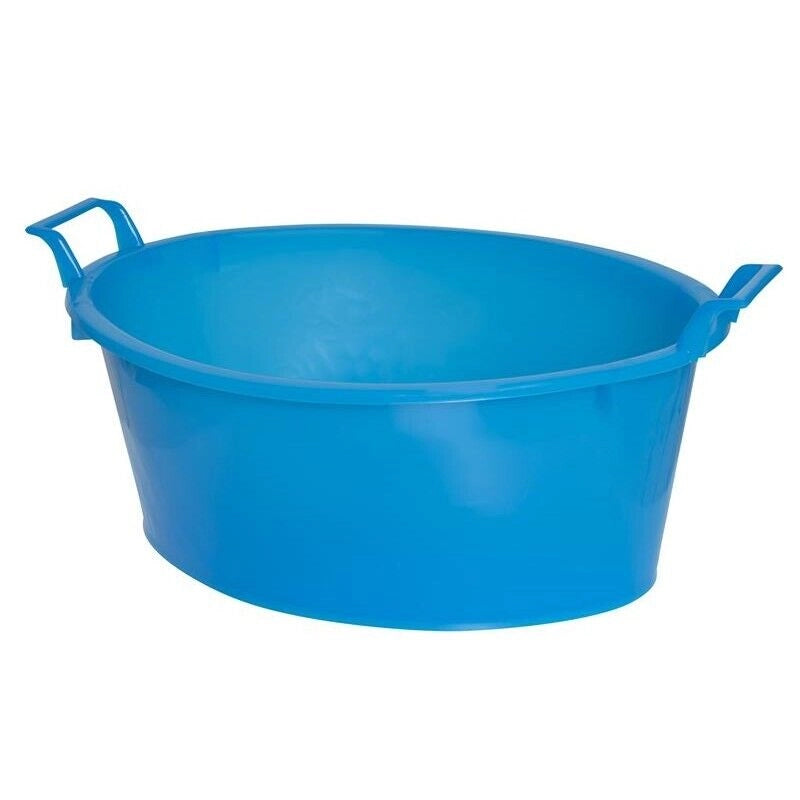 BACINELLA OVALE IN PLASTICA PER BUCATO DA 70CM COLORE AZZURRO