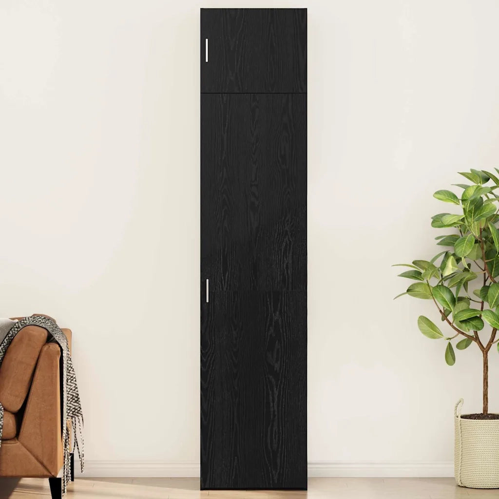 Credenza 3 pcs Rovere Nero