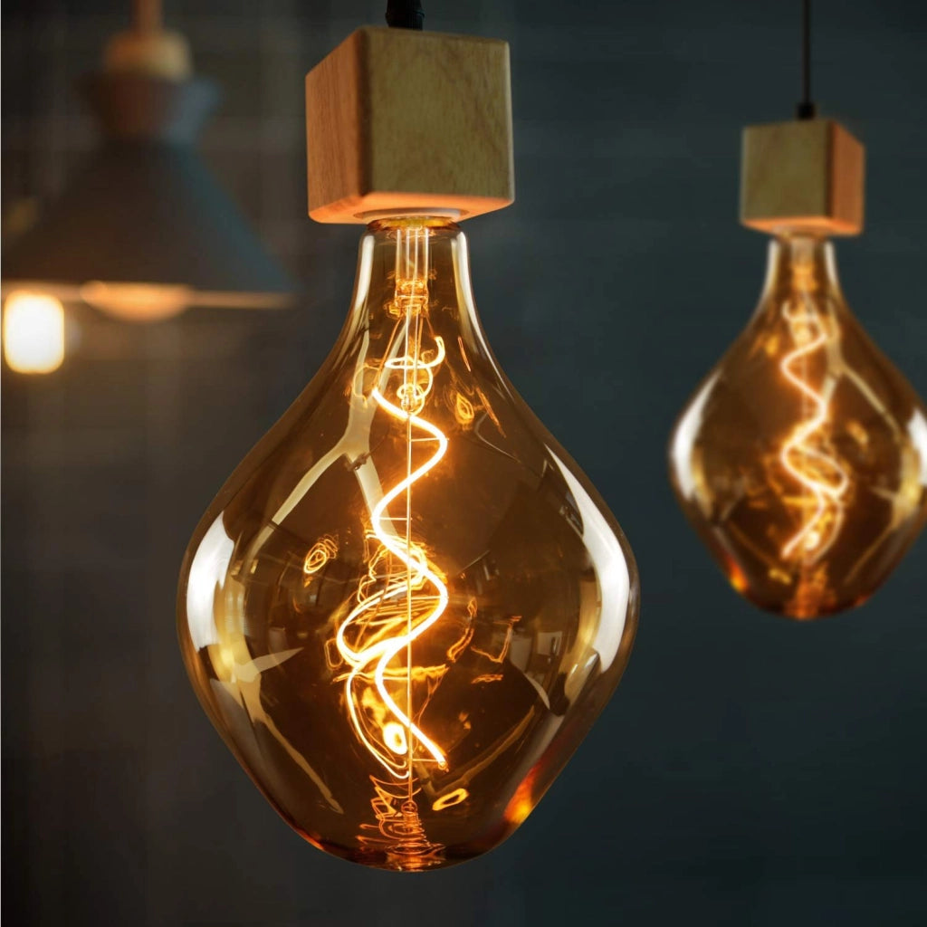 ZMH 1 lampadina LED grande E27 3W lampada a incandescenza irregolare bianco caldo 2200K non dimmerabile
