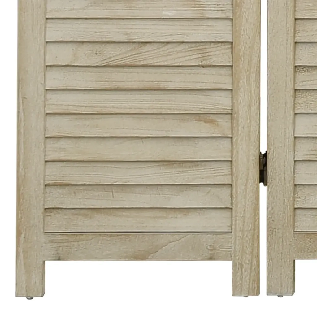 Divisorio a 5 Pannelli 175 x 165 cm Legno Massello di Paulownia cod mxl 65669