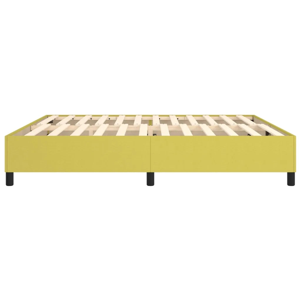 Struttura Letto a Rete a Molle Verde 200x200 cm in Tessuto 3120893