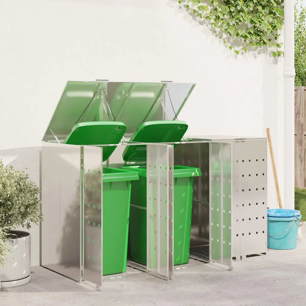 Contenitore per Rifiuti per 3 Bidoni 340 x 77.5 x 115.5 cm