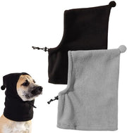 Due copie di cappuccioli per cani da inverno, cappuccioli impermeabili per cani, guanti per cani, copriore per cani, copriore per cani, sciarpa per cani per passeggiate all'aperto - L 28*21.5 cm