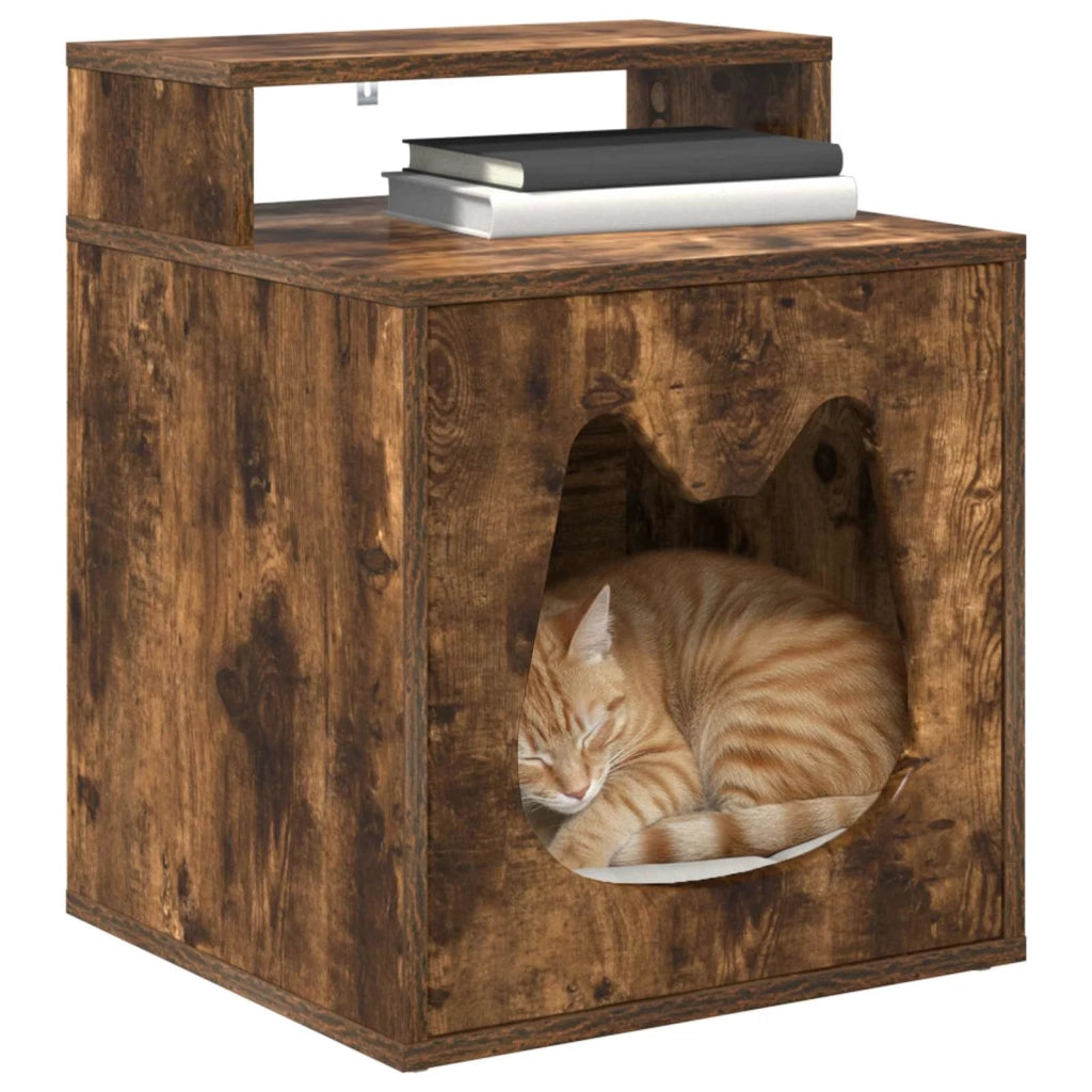 Casa per Gatti Rovere Fumo 42,5 x 40 x 53,5 cm 8000694