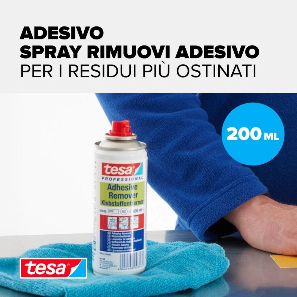 Tesa spray rimuovi residui di colla e etichette trasparente 200 ml