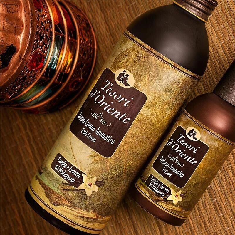 TESORI D'ORIENTE BAGNO CREMA AROMATICO VANIGLIA E ZENZERO DEL MADAGASCAR 500ML