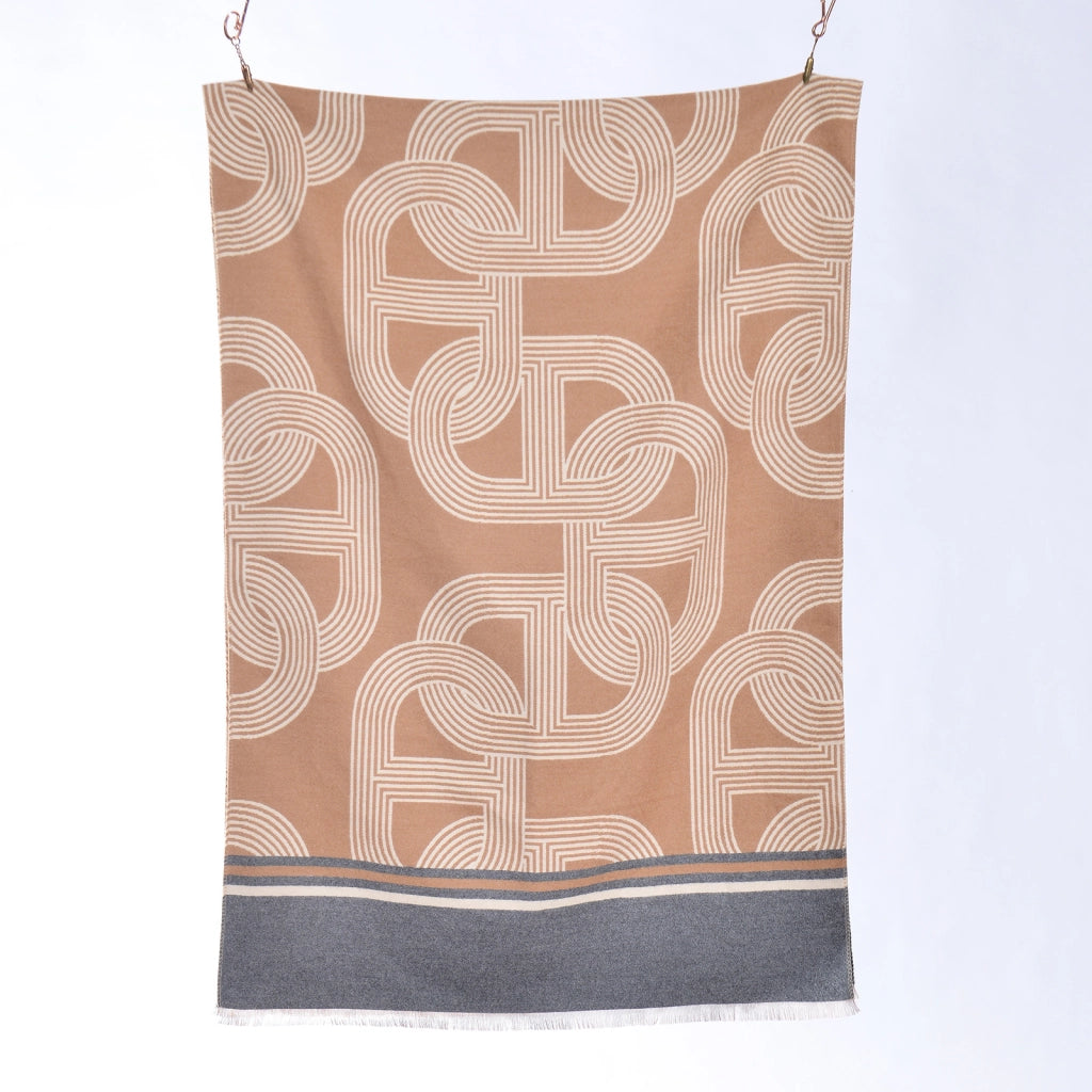 Nuova sciarpa jacquard con motivo a cuori per donna, versatile scaldacollo