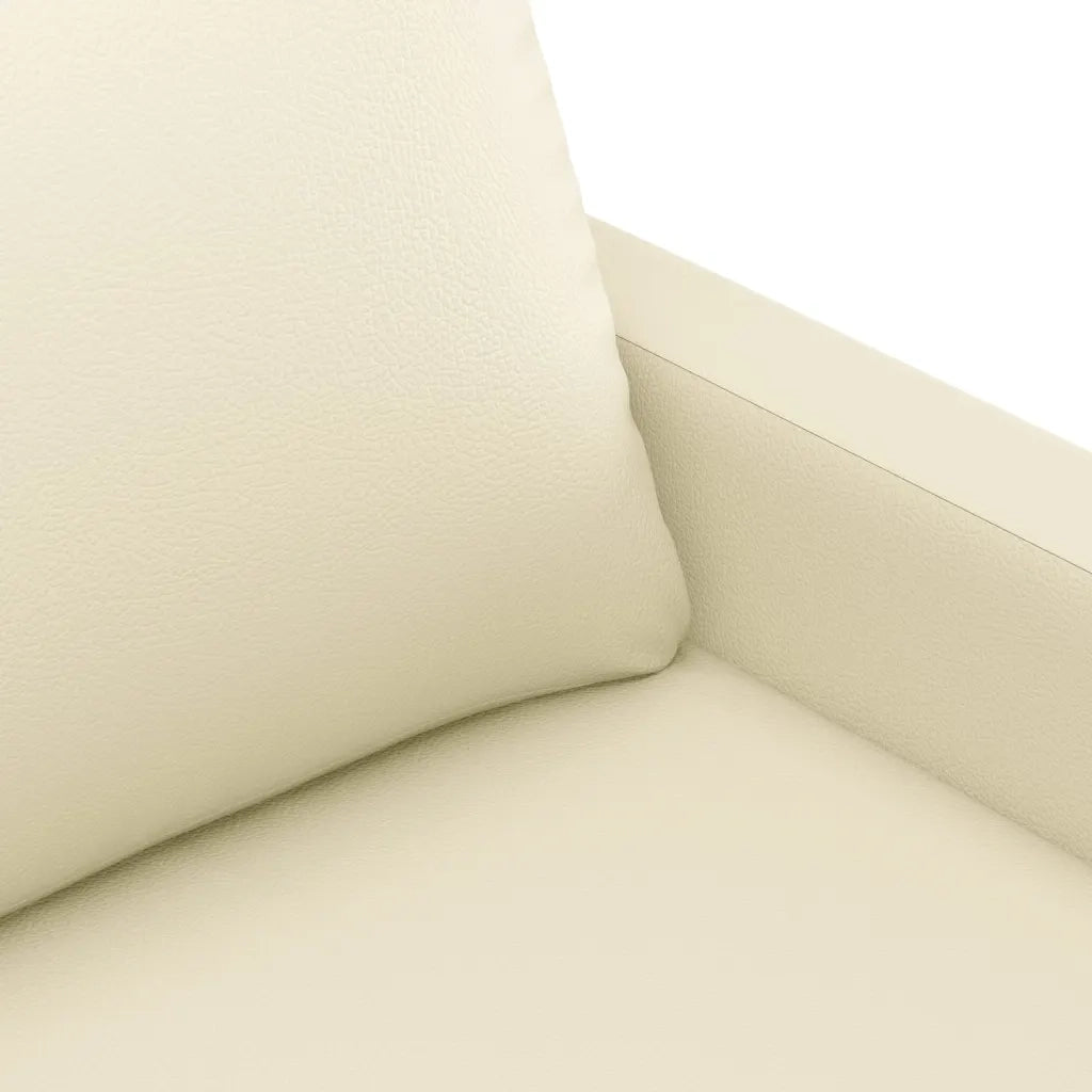 Divano a 2 Posti-Sofa 2 Posti Crema 120 cm in Similpelle 629503
