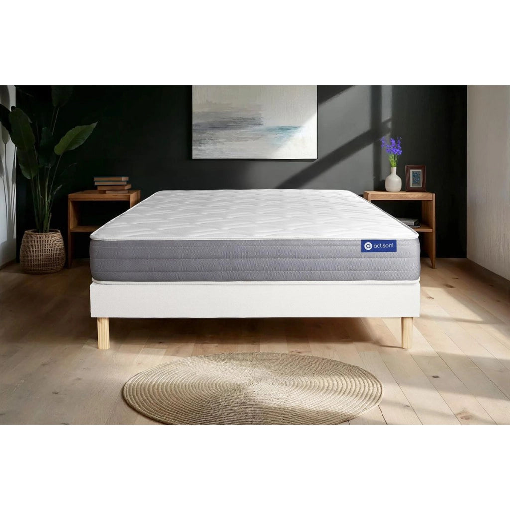 Kit rete e materasso matrimoniale Actilatex dream 160x200cm - Spessore : 22cm - Lattice e memory foam - Moderatamente rigido